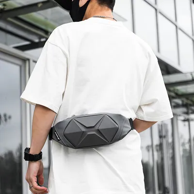 New Men's Chest Bag Hardshell Bag Outdoor Crossbody Bag