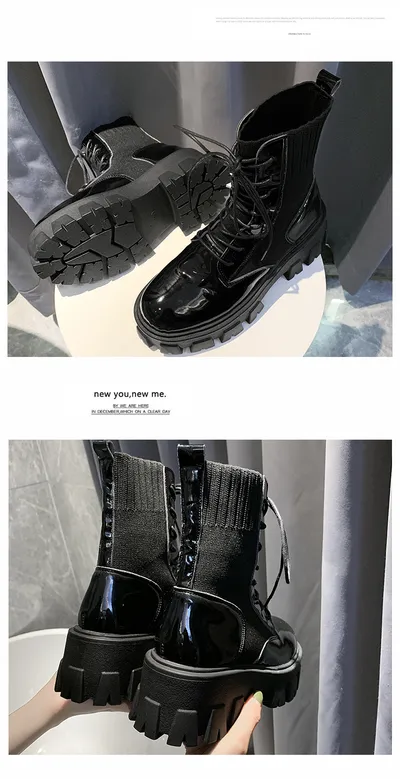 Autumn and winter breathable high-top Martin boots