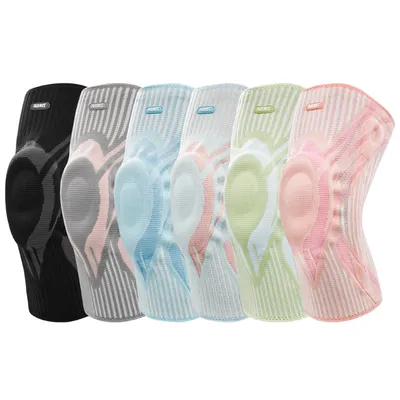 Knitted Sports Kneecaps Spring Support Running Silicone