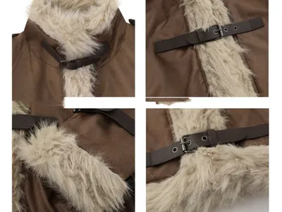 Retro Lamb Fur Coat For Women