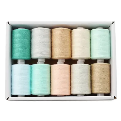 Household Sewing Machine Thread Dacron Thread Customized Color Small Roll DIY Amazon Thread Wholesale