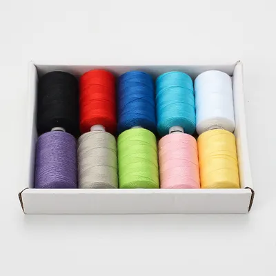 Household Sewing Machine Thread Dacron Thread Customized Color Small Roll DIY Amazon Thread Wholesale