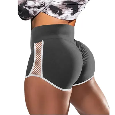 Cross-border European And American Foreign Trade Shorts High Waist Shaping Shorts Fitness