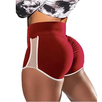 Cross-border European And American Foreign Trade Shorts High Waist Shaping Shorts Fitness