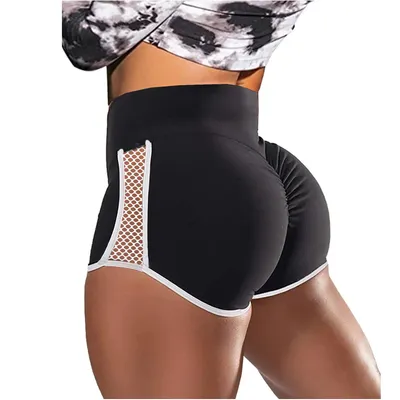 Cross-border European And American Foreign Trade Shorts High Waist Shaping Shorts Fitness