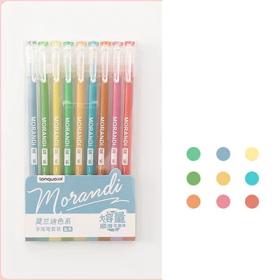 Retro Hand Account Set Student Notes Cute Girl Japanese Color Gel Pen