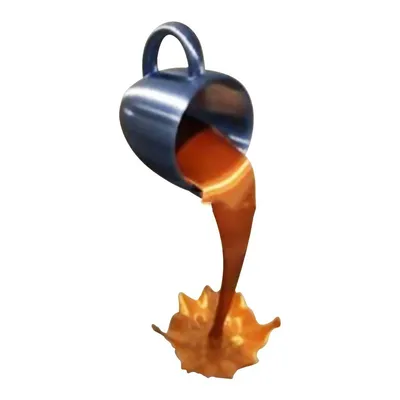 كوب قهوة معلق، كوب، راتنج وقوف، زينة أكواب قهوة ثلاثية الأبعاد ثلاثية الأبعاد، حرف الراتنج، زينة تعليق،