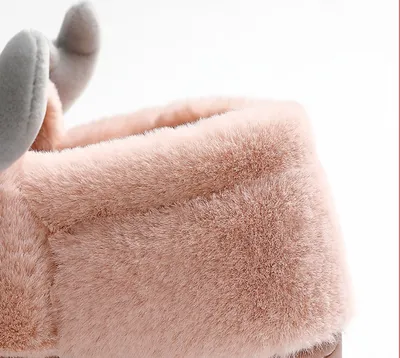 Cute Plush Home Cotton Shoes For Men
