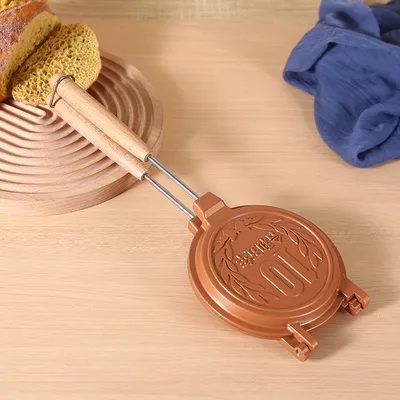 Wooden Handle Non-stick Aluminum Sandwich Baking Tray
