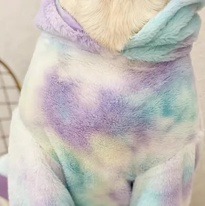 Tie Dyed Large Dog Clothing Warm