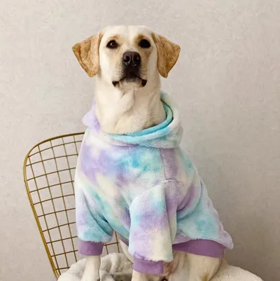 Tie Dyed Large Dog Clothing Warm