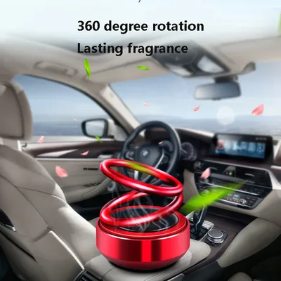 Solar Auto Rotation Car Air Freshener Perfume Seat