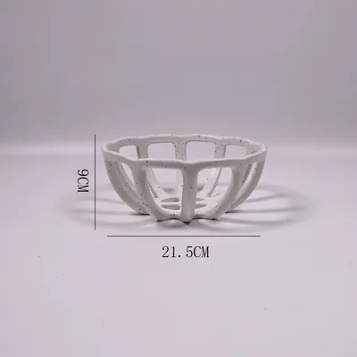 Nordic Ins Household Hollow Ceramic Fruit Basket