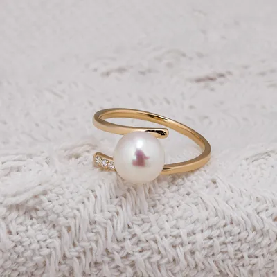 Simple And Luxury S925 Silver Pearl Ring