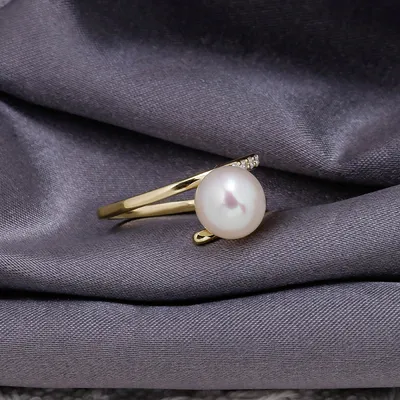 Simple And Luxury S925 Silver Pearl Ring