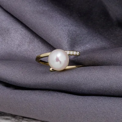 Simple And Luxury S925 Silver Pearl Ring