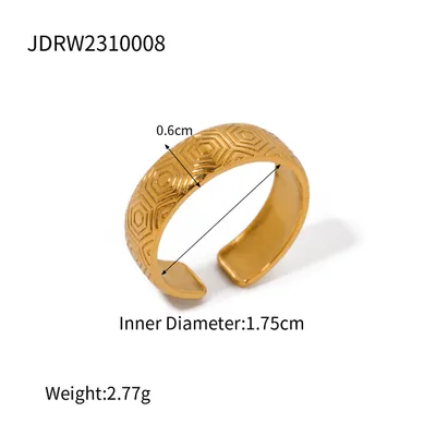 Ins Style Personalized All-match Stainless Steel Ring