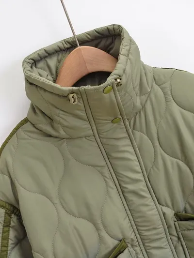 Women's Clothing Casual Stand-up Collar Jacket Cotton Coat Jacket