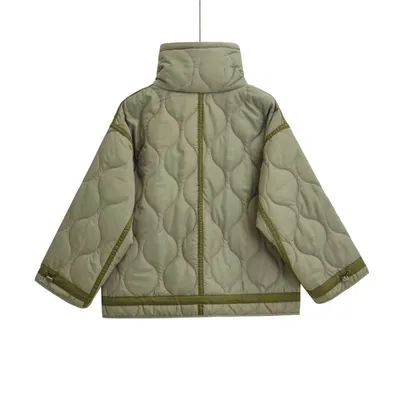 Women's Clothing Casual Stand-up Collar Jacket Cotton Coat Jacket