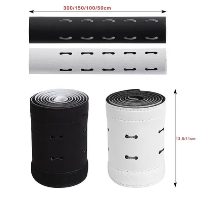 Neoprene Wire Protective Sleeve Line Pipe Waterproof Insulation Rubber Velcro Gathering Cable Organizer