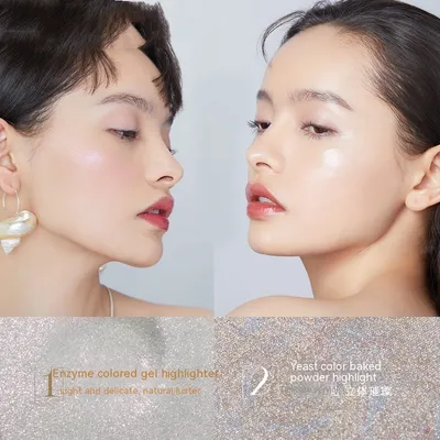 Shell Monochrome Highlighting Powder Shimmer Matte Tear Groove Nose Shadow Brightening