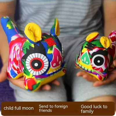 Handmade Cloth Tiger Chinese Style Folk Crafts Special Gift