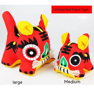 Handmade Cloth Tiger Chinese Style Folk Crafts Special Gift