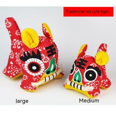 Handmade Cloth Tiger Chinese Style Folk Crafts Special Gift