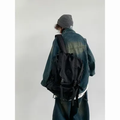 Japanese-style Retro Street Half Turtleneck Do The Old Cowboy Jacket