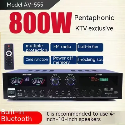 Home Karaoke 5-channel Home Bluetooth Amplifier