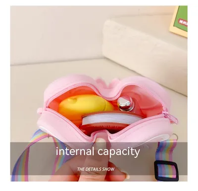 Children's Silicone Cute Butterfly Shoulder Bag