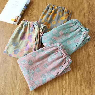 Women's Home Thin Summer Pure Cotton Pajama Pants