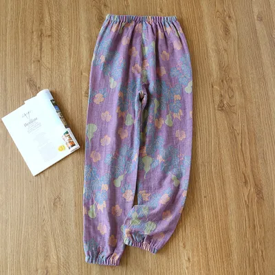 Women's Home Thin Summer Pure Cotton Pajama Pants
