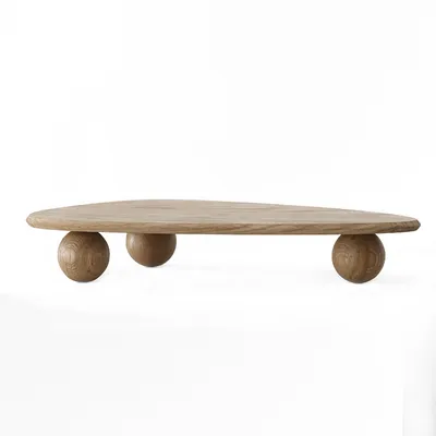 Solid Wood Kitchen Table High Tray