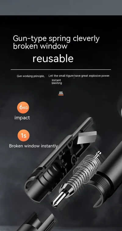 Automobile Safety Hammer Mini Safety Hammered Car Window Breaking Machine Escape Multifunctional Safety Hammer Four-in-one Safety Hammer
