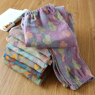 Women's Home Thin Summer Pure Cotton Pajama Pants