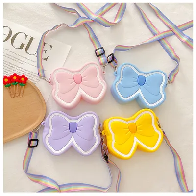 Children's Silicone Cute Butterfly Shoulder Bag
