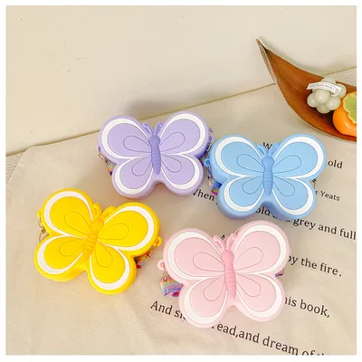 Children's Silicone Cute Butterfly Shoulder Bag
