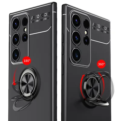 Metal Ring Support Car Magnetic Phone Case