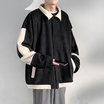 Retro Loose Men's Jacket Baseball Uniform