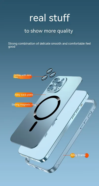 Magnetic Single-sided Spring Fastener Phone Case Lens Protector Protective Sleeve