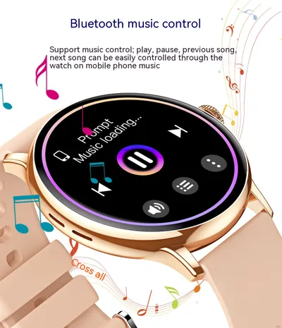 ساعة CY500 الذكية الرياضية المزودة بميزة قياس معدل ضربات القلب، وتقنية NFC، وبلوتوث، وميزة الاتصال.