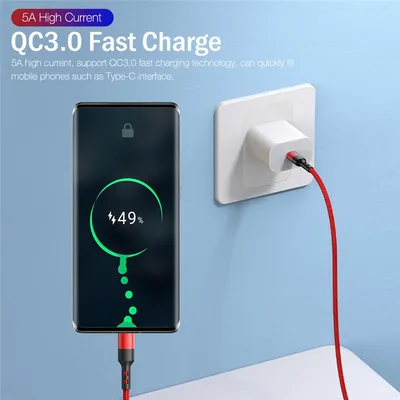 100W USB C To USB-C Type Cable USBC PD Fast Charging Cable