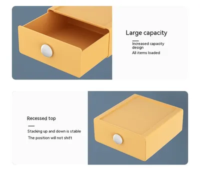 Drawer Desktop Storage Box Dresser Student Dormitory Stationery Organizing Storage Rack Artifact