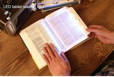 مصباح قراءة LED قابل للتعتيم، مصباح قراءة للعين، مصباح تعلم للكتاب، راتنج أكريليك للقراءة الليلية
