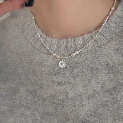 Fashion Love Pearl Necklace Woman
