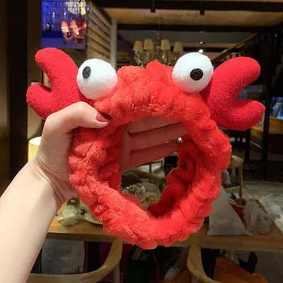 ربطة شعر مخملية على شكل آذان أرنب وقرون غزال مزينة بفيونكة لغسل الوجه