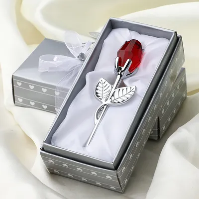 Crystal Metal Rose Valentine's Day Small Gift Wedding