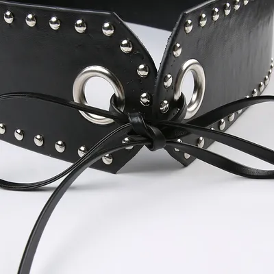 Women's Fashion All-match Metal Buckle Splicing Skirt