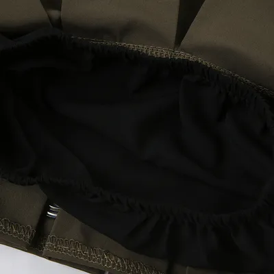 Women's Fashion All-match Metal Buckle Splicing Skirt